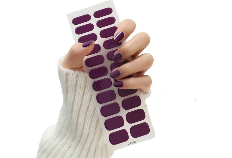 The Beauty House Kunstfingernägel Nagelfolie uv Härtend - Nagelfolie Selbstklebend - UV Nagelfolien, 22 Stück Nagelsticker,Nails Starter Set, Nageldesign von The Beauty House