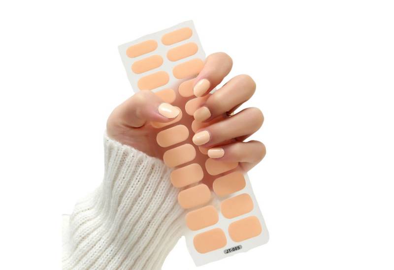 The Beauty House Kunstfingernägel Nagelfolie uv Härtend - Nagelfolie Selbstklebend - UV Nagelfolien, 22 Stück Nagelsticker,Nails Starter Set, Nageldesign von The Beauty House