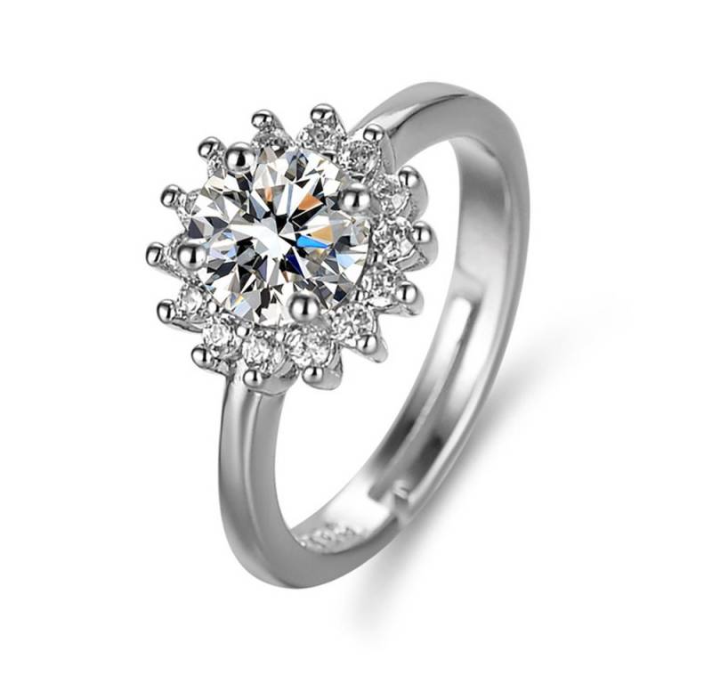 The Beauty House Verlobungsring Damen Ring, mit 3A Zirkonia für jede Passform und Größe von The Beauty House