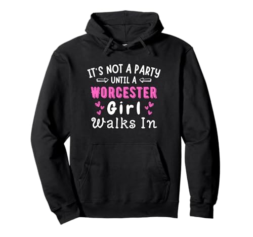 Party Worcester-Mädchen geht in Massachusetts an der Ostküste spazieren Mädchen Pullover Hoodie Party Worcester-Mädchen geht in Massachusetts an der Ostküste spazieren Mädchen Pullover Hoodie von The Best East Coast Designs