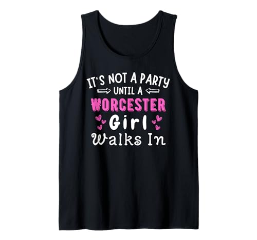 Party Worcester-Mädchen geht in Massachusetts an der Ostküste spazieren Mädchen Tank Top Party Worcester-Mädchen geht in Massachusetts an der Ostküste spazieren Mädchen Tank Top von The Best East Coast Designs
