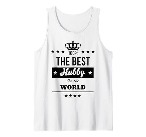Herren The Best Hubby In The World Wedding Anniversary Best Husband Tank Top von The Best Hubby In The World by GitGraf