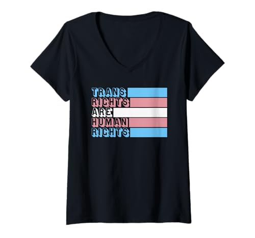Damen Transrechte sind Menschenrechte - Pride LGBT Ally Transgender T-Shirt mit V-Ausschnitt Damen Transrechte sind Menschenrechte - Pride LGBT Ally Transgender T-Shirt mit V-Ausschnitt von The Best Pride Merch
