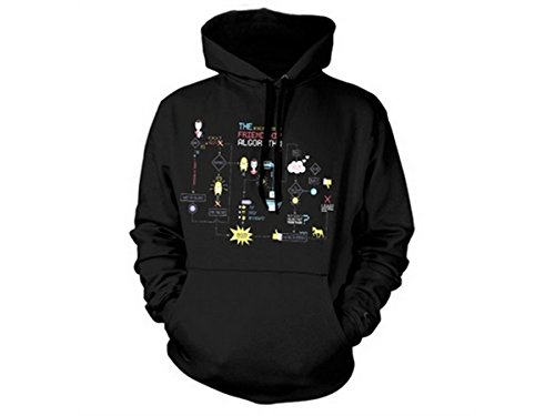 The Big Bang Theory Herren Kapuzenpullover, Schwarz, L von The Big Bang Theory