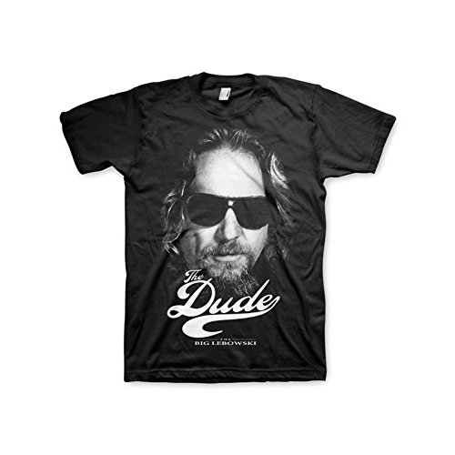 Offizielles Lizenzprodukt Lebowski The Dude II T-Shirt (Schwarz), Large von The Big Lebowski