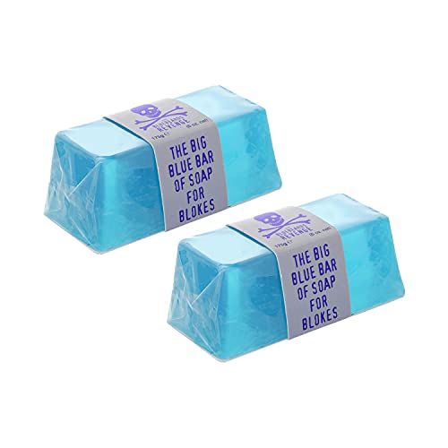 The Bluebeards Revenge, Big Blue Hand And Body Soap Bar For Men, Vegan Friendly And Low Waste Soap Bar, 175g, Duo Pack von The Bluebeards Revenge