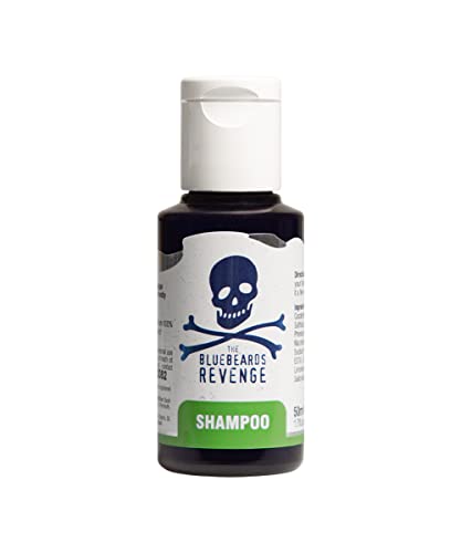 The Bluebeards Revenge Shampoo For Men Vegan Friendly Shampoo, Rehydrates Hair and Scalp, Removing Trapped Dirt, Oil and Styling Products, Sulfate and Paraben Free 50ml von The Bluebeards Revenge