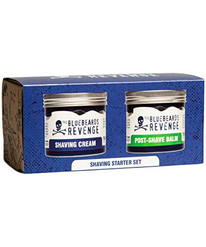 The Bluebeards Revenge Shaving Starter Set, Vegan Friendly Gift Set, includes Shaving Cream (150ml) and Post Shave Balm (150ml) - 2 Piece von The Bluebeards Revenge