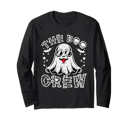 Ghost Halloween The Boo Crew Lustiges Halloween Herren Damen Kinder Langarmshirt Ghost Halloween The Boo Crew Lustiges Halloween Herren Damen Kinder Langarmshirt von The Boo Crew Funny Halloween