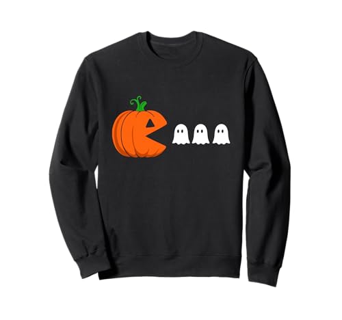 Lustiger Halloween-Kürbis-ESS-Geister Gamer Kinder Teens Sweatshirt Lustiger Halloween-Kürbis-ESS-Geister Gamer Kinder Teens Sweatshirt von The BooBuddies Family Place