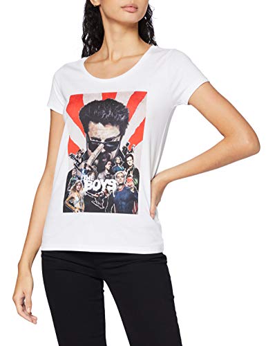 The Boys Damen Wotboysts004 T-Shirt, weiß, Small von The Boys