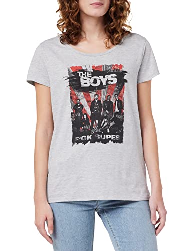 The Boys Damen Wotboysts006 T-Shirt, Grau meliert, M The Boys Damen Wotboysts006 T-Shirt, Grau meliert, M von The Boys