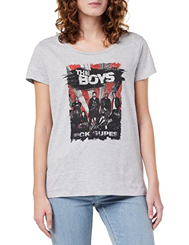 The Boys Damen Wotboysts006 T-Shirt, Grau meliert, X-Large von The Boys