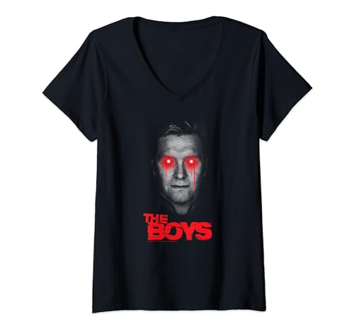 The Boys Homelander Tropfende Augen T-Shirt mit V-Ausschnitt von The Boys