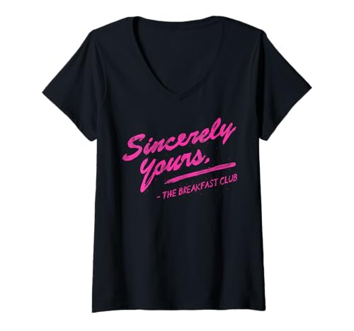 Damen Breakfast Club Sincerely Yours Painted T-Shirt mit V-Ausschnitt Damen Breakfast Club Sincerely Yours Painted T-Shirt mit V-Ausschnitt von The Breakfast Club