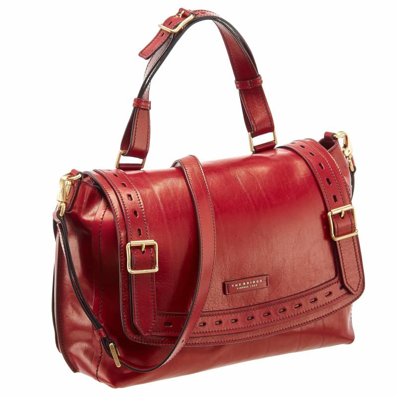 Handtasche Calimala Rosso Ribes Rot von The Bridge