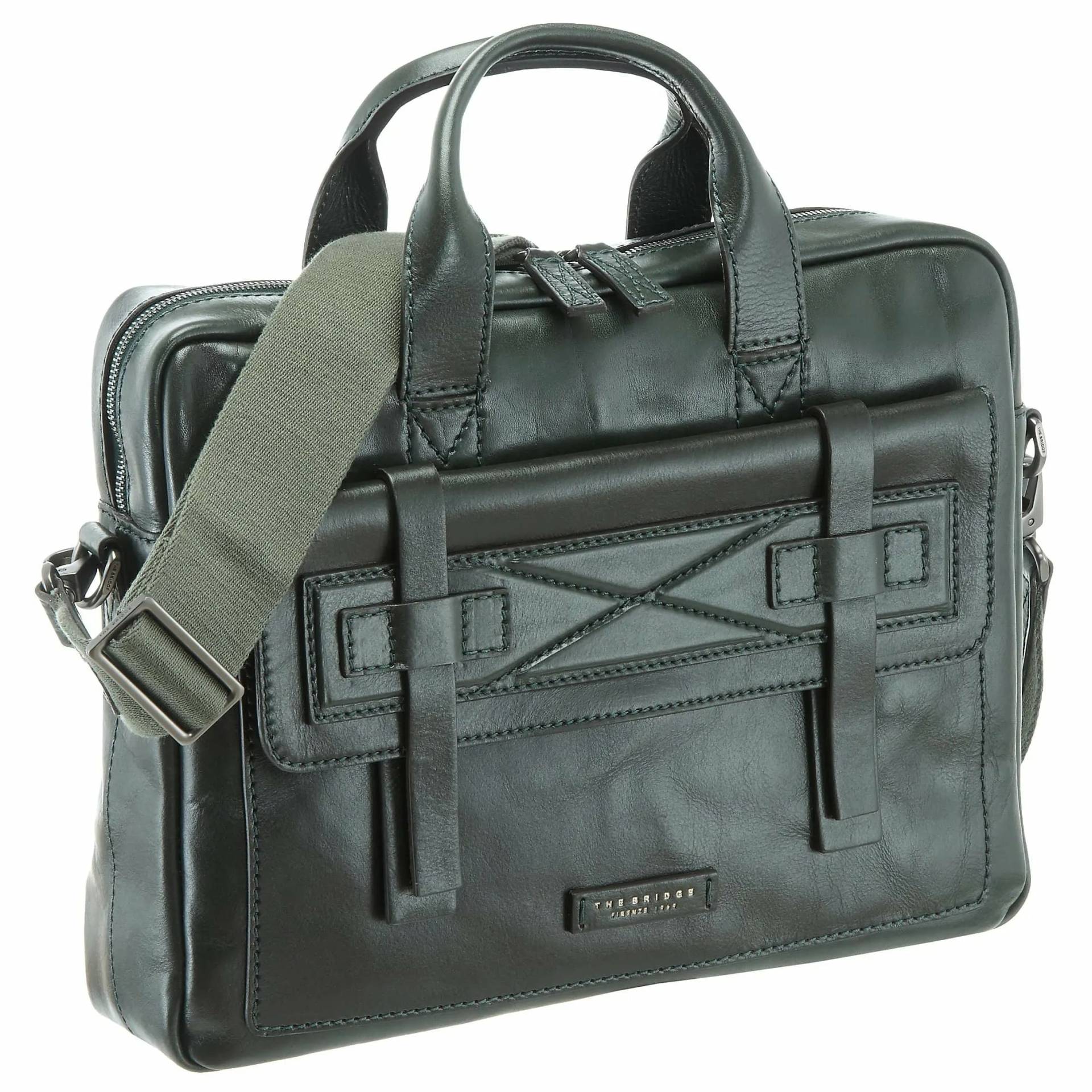 The Bridge Casentino Aktentasche 38 cm - verde bosco von The Bridge