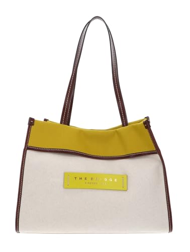 The Bridge Elisa Beach Bag Naturale/Lime/Marrone 14 von The Bridge