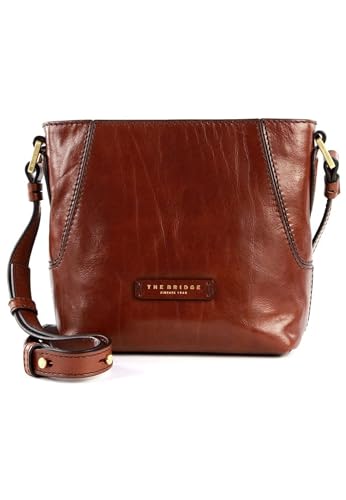 The Bridge Handtasche Crossbody Linie Caterina Damen Abmessungen 20 x 20 x 10 cm aus glattem Leder Braun, braun, Einheitsgröße The Bridge Handtasche Crossbody Linie Caterina Damen Abmessungen 20 x 20 x 10 cm aus glattem Leder Braun, braun, Einheitsgröße von The Bridge