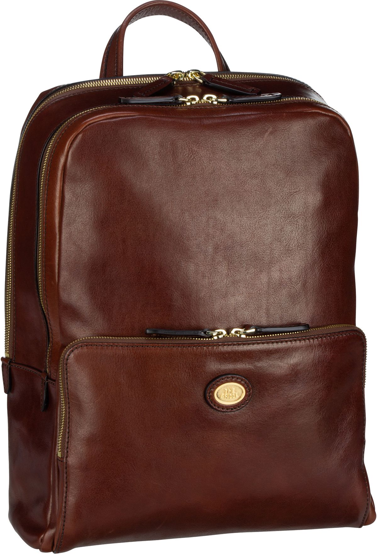 The Bridge Story Uomo 4810  in Braun (17.6 Liter), Laptoprucksack von The Bridge