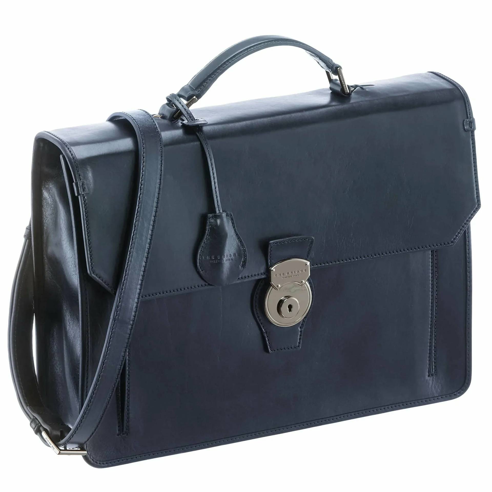 The Bridge Montecristo Aktentasche 40 cm - blue cobalt von The Bridge