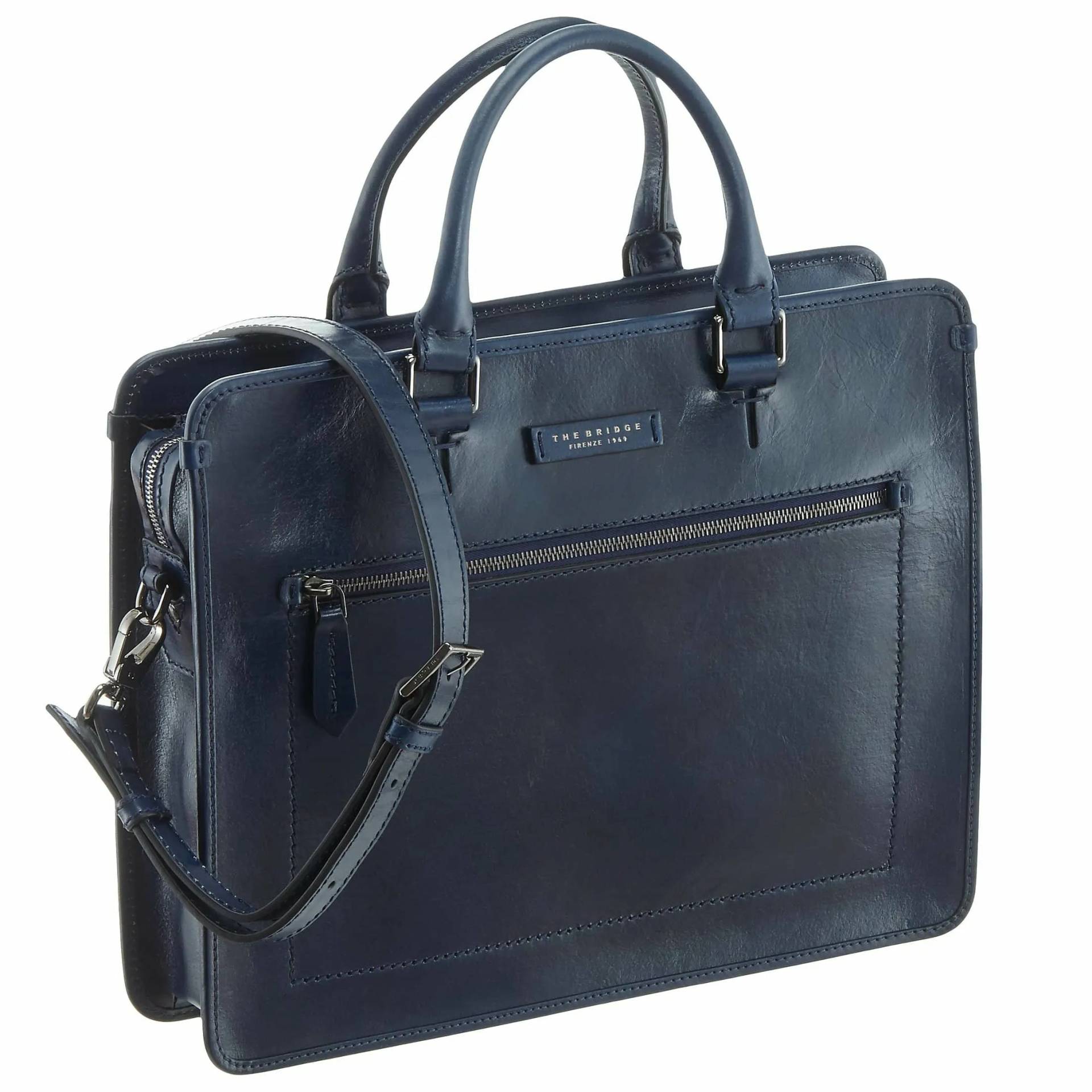The Bridge Montecristo Briefcase 38 cm - blue cobalt von The Bridge