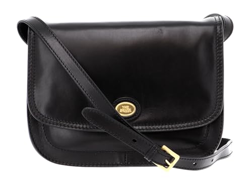 The Bridge Story Donna - Schultertasche Leder 27 cm black von The Bridge