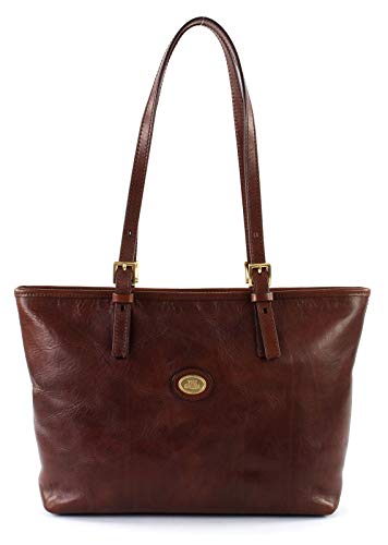 The Bridge Umhängetasche Frauen Handtasche Shopper cm 30 (Braun) 04902501-14 von The Bridge