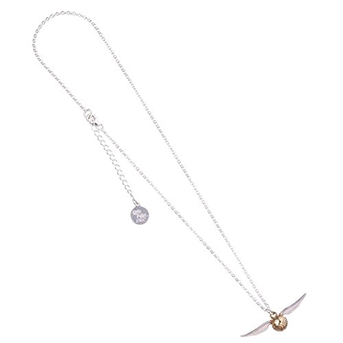 Harry Potter Halskette mit Anhänger Design goldener Schnatz von The Carat Shop
