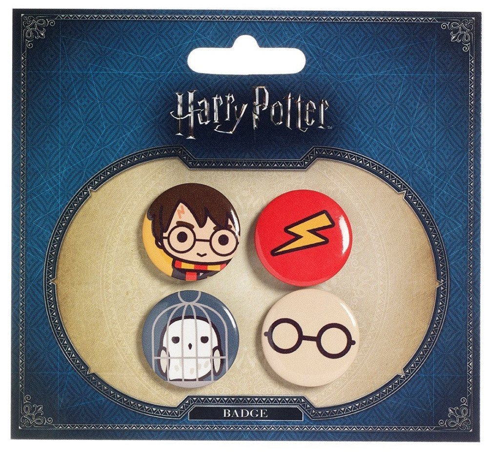 The Carat Shop Anstecknadel Harry Potter Cutie Ansteck-Buttons 4er-Pack Harry Potter & Hedwig von The Carat Shop