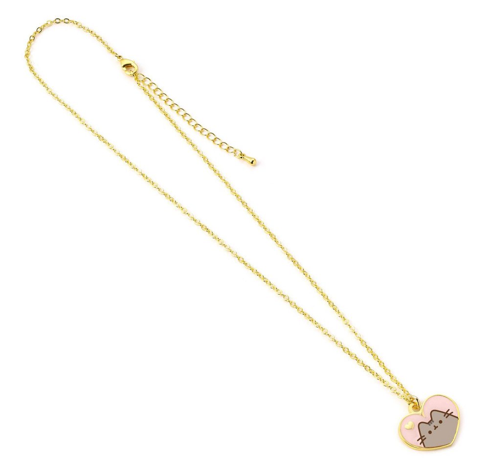 The Carat Shop Kette mit Anhänger Pusheen Halskette & Anhänger Pink and Gold Heart von The Carat Shop