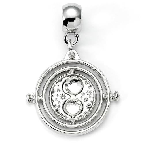 The Carat Shop Offizieller Harry Potter Zeitumkehrer silberfarbener Schieber-Anhänger, Einheitsgröße, Zinklegierung: 93 % Zink, 3 % Kupfer, 4 % Aluminium, Kein Edelstein von The Carat Shop