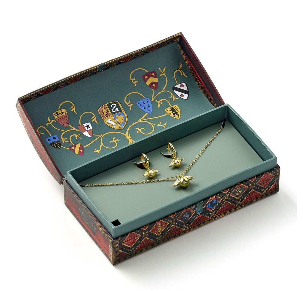 The Carat Shop Ohrring-Set Harry Potter: Quidditch Golden Snitch Halskette und Ohrringe Geschenks von The Carat Shop