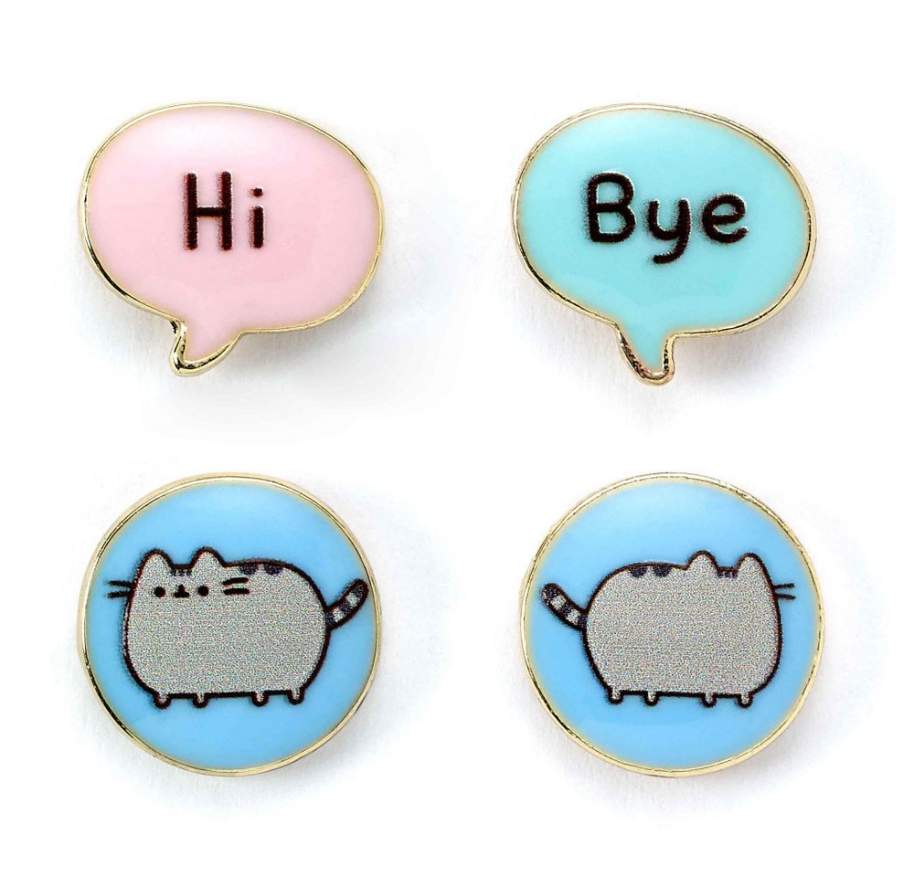 The Carat Shop Ohrring-Set Pusheen Stud Ohrringe 2er-Pack "Hi, Bye" von The Carat Shop