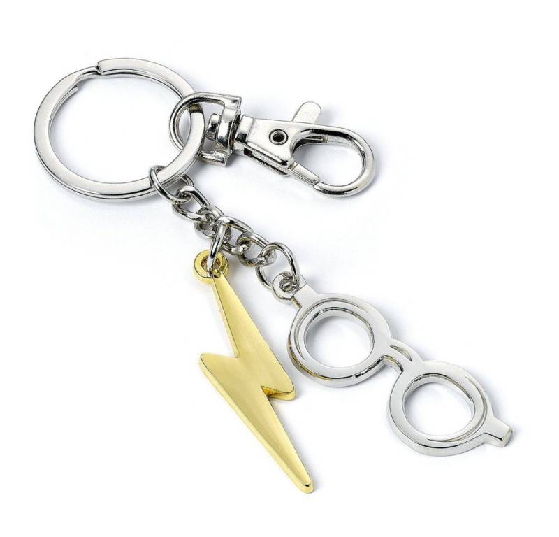 The Carat Shop Schlüsselanhänger Harry Potter Schlüsselanhänger Blitz & Brille (versilbert) von The Carat Shop