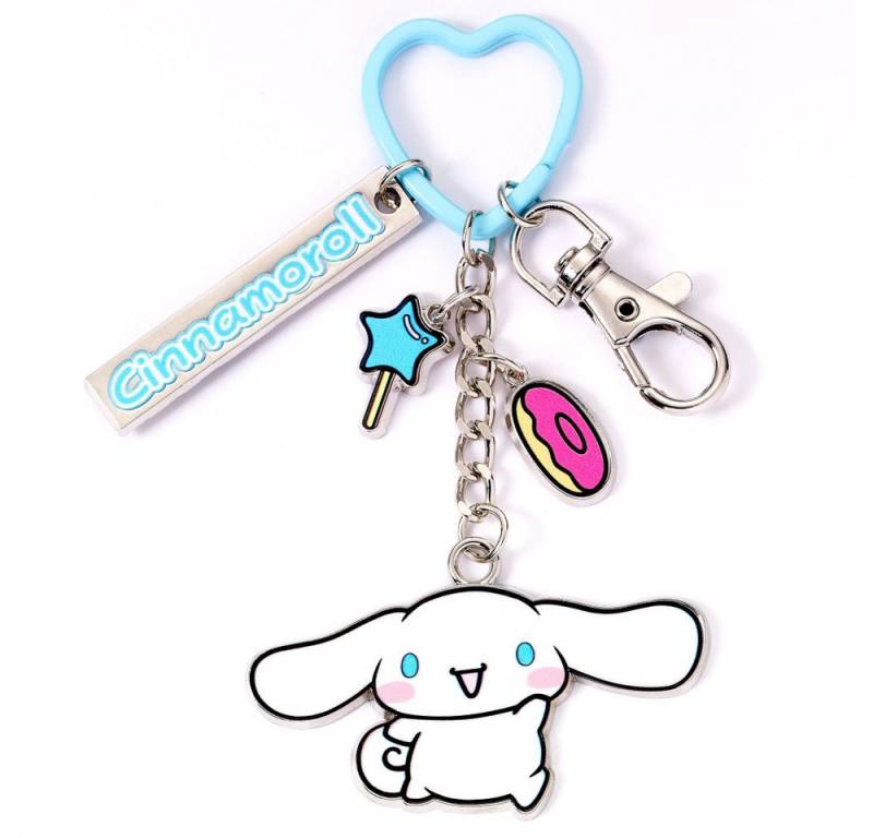 The Carat Shop Schlüsselanhänger Hello Kitty Schlüsselanhänger mit Cinnamoroll Anhänger 15 cm von The Carat Shop
