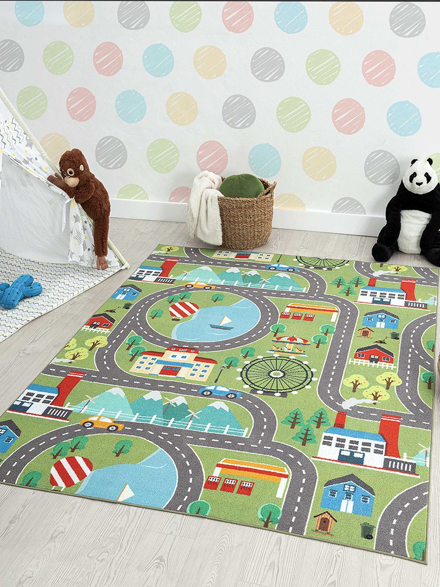 the carpet Teppich "Happy Life" rechteckig 4 mm Höhe Life Kinderzimmer Teppich Spielteppich pflegeleicht von The Carpet