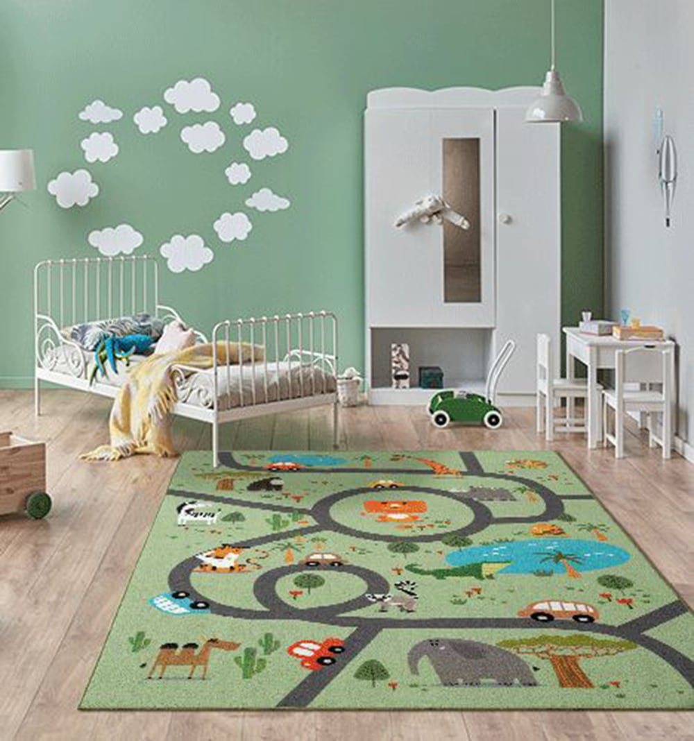 the carpet Teppich "Happy Life" rechteckig 4 mm Höhe Life Kinderzimmer Teppich Spielteppich pflegeleicht von The Carpet