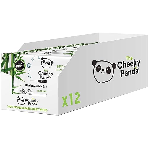 The Cheeky Panda Baby Feuchttücher Bambus | 720 Eco Tücher | Sanft Und Weicher | Baby Erstausstattung Neugeborene von The Cheeky Panda