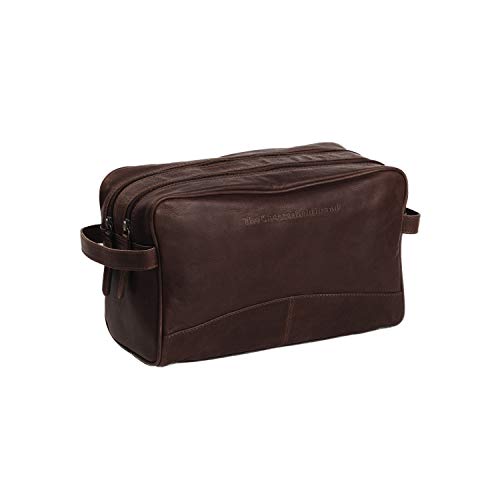 Chesterfield Brand Kulturtasche Stefan | aus Leder | Großer Kosmetikkoffer für Damen und Herren für Reisen, Braun, L, braun, L von The Chesterfield Brand