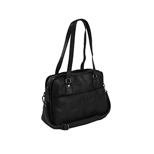 The Chesterfield Brand Ladies Barcelona - Schultertasche Leder 34 cm black von The Chesterfield Brand