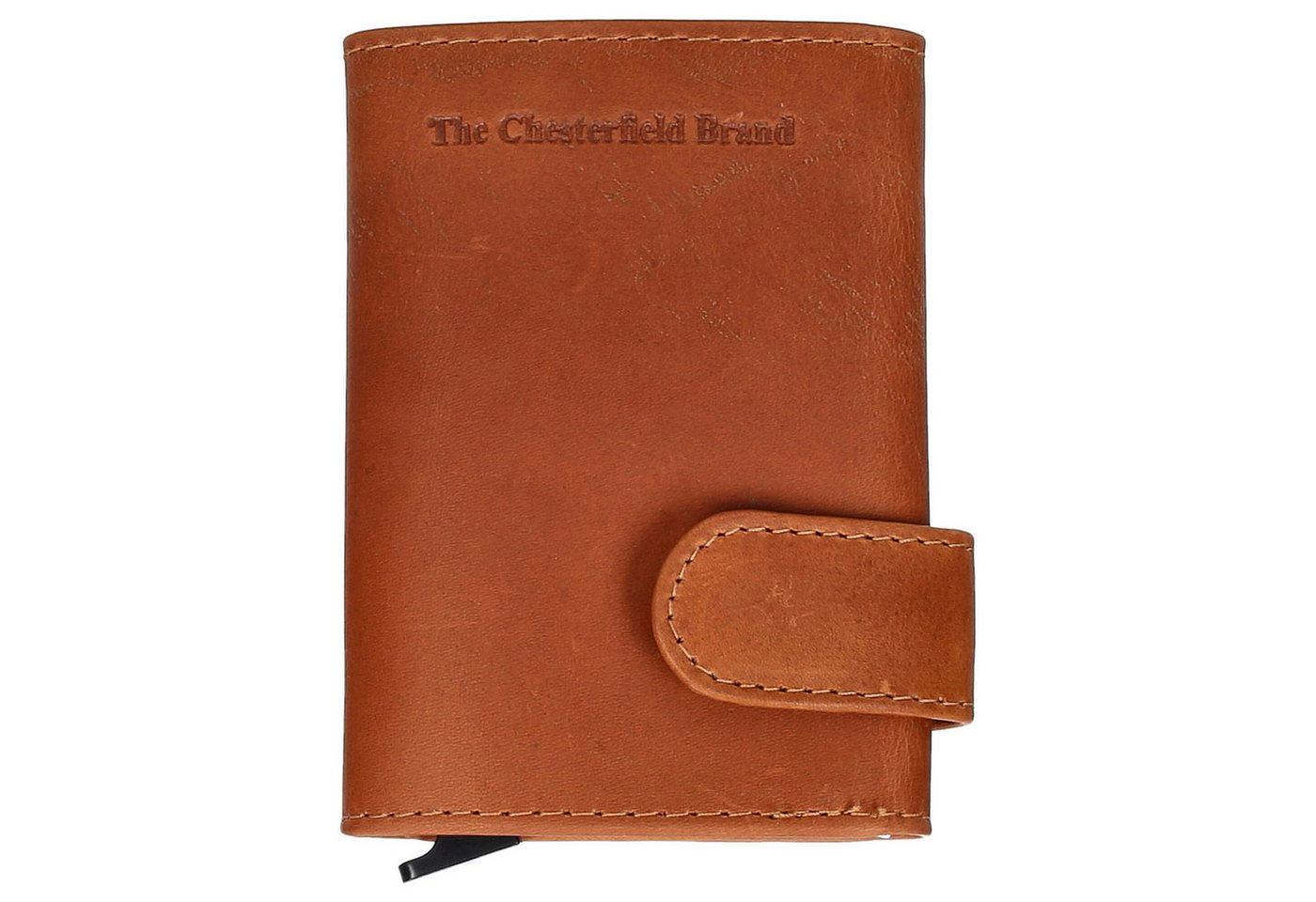 The Chesterfield Brand Kartenetui Leicester - Kreditkartenetui 6cc 10 cm RFID (cognac) von The Chesterfield Brand