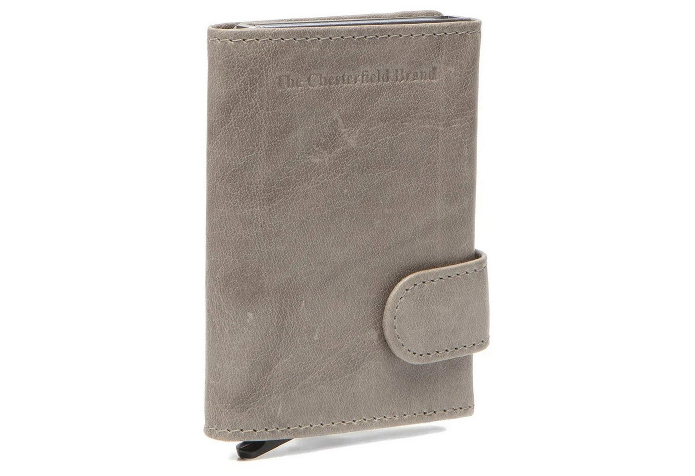 The Chesterfield Brand Kartenetui Portland - Kreditkartenetui 6cc 10 cm RFID (light grey) von The Chesterfield Brand