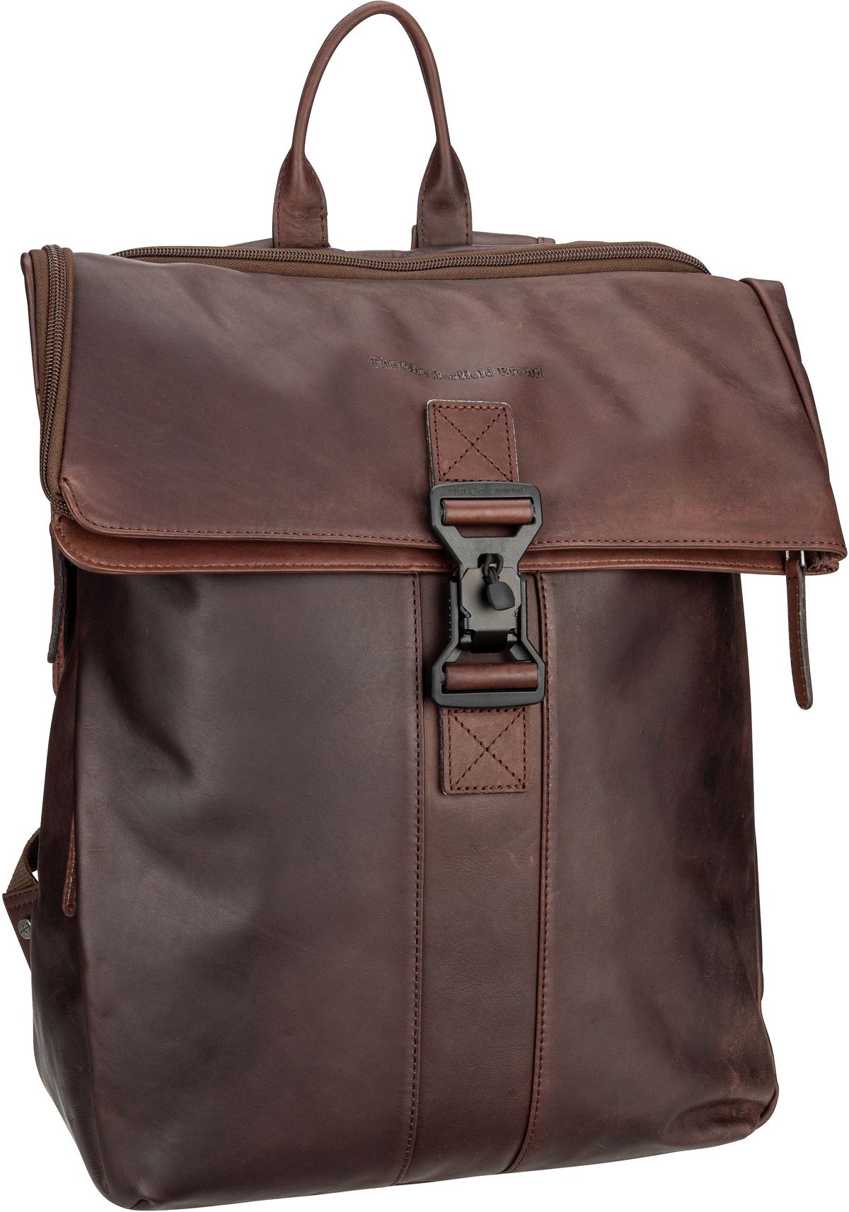 The Chesterfield Brand Savona 0322  in Braun (17.5 Liter), Rolltop Rucksack von The Chesterfield Brand