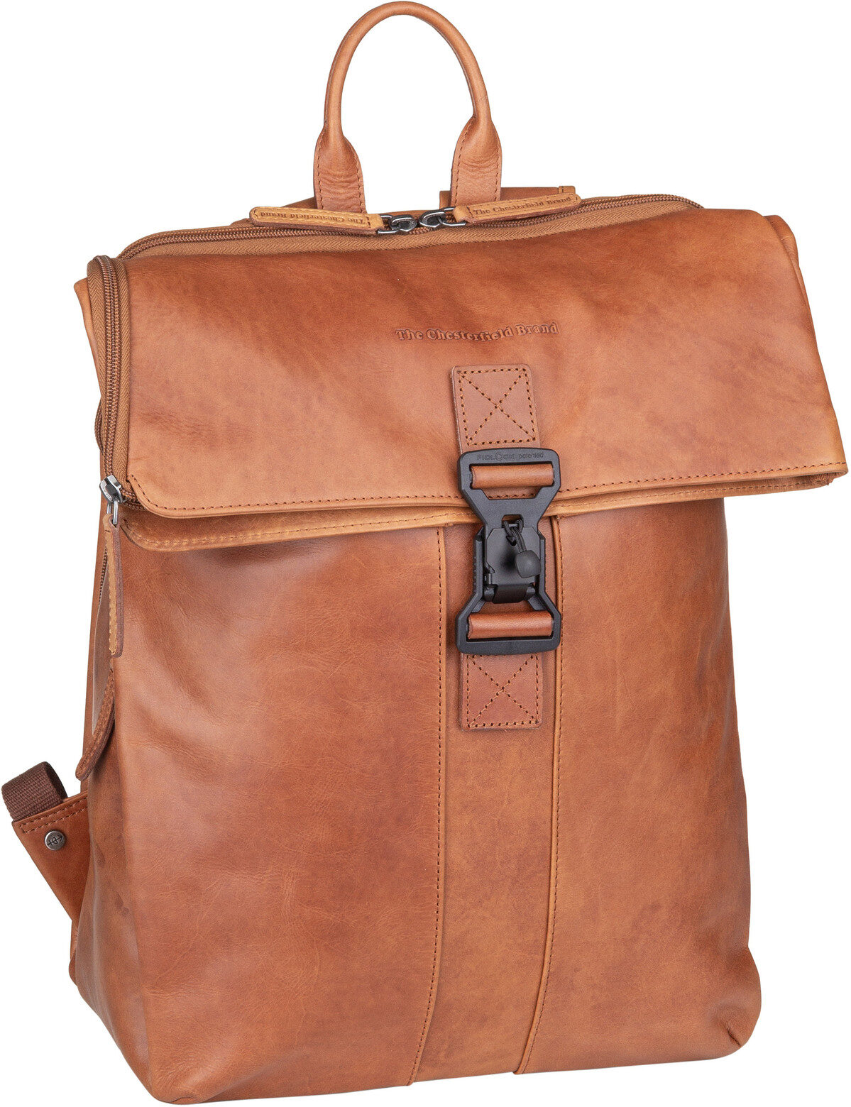 The Chesterfield Brand Savona 0322  in Cognac (17.5 Liter), Rolltop Rucksack von The Chesterfield Brand