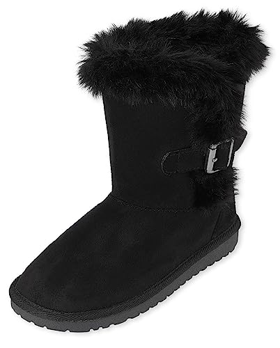 The Children's Place Mädchen Warm Lightweight Winter Boot Mode-Stiefel, Onyx The Children's Place Mädchen Warm Lightweight Winter Boot Mode-Stiefel, Onyx von The Children's Place