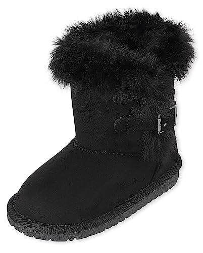 The Children's Place Mädchen and Toddler Warm Lightweight Winter Boot Mode-Stiefel, Schwarz The Children's Place Mädchen and Toddler Warm Lightweight Winter Boot Mode-Stiefel, Schwarz von The Children's Place
