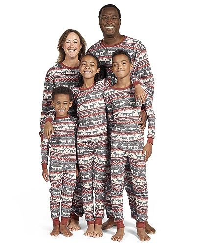 The Children's Place Unisex-Baby Familien-Schlafanzug-Set, für Weihnachten und Urlaub, Baumwolle Pyjamaset, Ernte Fairisle, L von The Children's Place