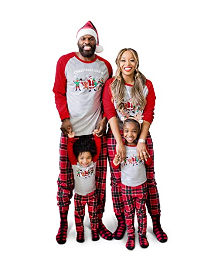 The Children's Place Unisex-Baby Family Matching, Christmas and Holiday Pajama Sets, Cotton Pyjamaset, Xmas Crew, L von The Children's Place