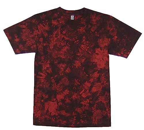 TCH Tie Dye T-Shirt Infusion Black/Red Large von The Coloured House